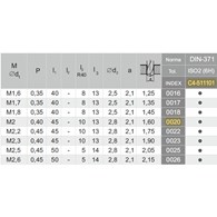 GWINTOWNIK M 2 DIN-371C R40 (6H) HSSE-PM 800