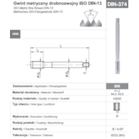 GWINTOWNIK M14x1,5 DIN-374B (6H) HSSE 800