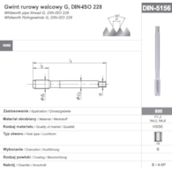 GWINTOWNIK G  3/8  DIN-5156B HSSE 800